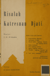 Risalah katresnan Djati